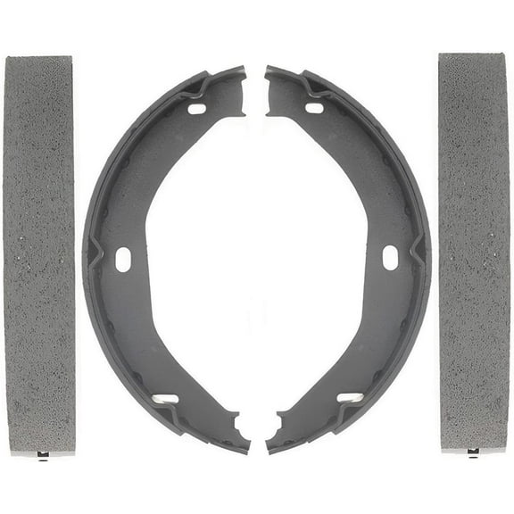 Detroit Axle - Rear 2pc Brake Shoes for 1999-2004 Jeep Grand Cherokee, 2 Semi-metallic Brake Shoes 1999 2000 2001 2002 2003 2004 Replacement
