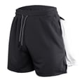 thumbnail image 1 of Bañadores deportivos para hombre, de secado rápido, para playa, pantalones cortos de fitness para el tiempo libre con bolsillos y capacidad para llevar toallas, 1 of 5