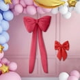 thumbnail image 5 of Large Red Bow Wedding Party Birthday Decoration 18Inch Big Wall Decor Backdrop Large Wedding Bridal Shower Bachelorette Party Engagement Bow Themed Party Decorations for Room Decor, 5 of 6