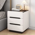 thumbnail image 4 of Mesita de noche para dormitorio de China, mesita de noche blanca de lujo para sala de estar, almacenamiento de madera, muebles de oficina Criado Mudo de moda, 4 of 4
