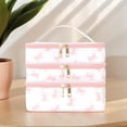 thumbnail image 4 of 3 Layer Travel Makeup Bag Large Capacity Nail Polish Storage Bag Cosmetic Case Organizer for Women Travel Accessories Organizer (Style B), 4 of 6