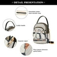 thumbnail image 4 of FORMRS Crossbody Bag for Women Quilted Travel Shoulder Cell Phone Purse with Chain Strap Handbag, Cute Puffin, 4 of 7