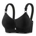 thumbnail image 2 of TARIENDY Supportive Bras for Women Letter Print Adjustable Straps Seamless Bras Full Coverage Padded Bralette Comfortable Wirefree Everyday Bra Black 42, 2 of 3
