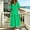 (Fashion 25)Green, variant on Aimik Women's Deep V-Neck Puff Short Sleeve Tiered Maxi Dress Smocked Waist Boho A-Line Vacation Dress