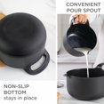 thumbnail image 2 of COOK WITH COLOR Mixing Bowls Set 6-pcs, Non-Slip Mixing Bowls with Pour Spouts & Handles, Black, 2 of 8