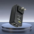 thumbnail image 5 of 48V Gigabit PoE Injector PoE 48V/0.5A Output IEEE 802.3af/At Passive PoE+ 10/100/1000Mbps US Plug,1 * PoE Injector, 5 of 5
