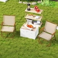 thumbnail image 4 of Folding Camping Chairs Set of 2, Lightweight Aluminum Camp Chairs with Armrests, 400 LBS Capacity, Portable Quick-Dry Outdoor Chairs for Camping, Beach, Backyard, 4 of 9