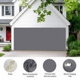 thumbnail image 2 of Grey Pure Color Garage Door Cover Banner 6 x 13 FT, Aesthetics Contemporary Luxury Garage Door Curtains Backdrop with Grommets for Indoor Outdoor Wall Party Porch Yard Decorations Background, 2 of 9