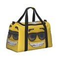 thumbnail image 2 of Easygdp Smiling With Sunglasses Bolsa de Gimnasio, Bolsa de Viaje Duffel, Bolsa de Fin de Semana con Compartimentos, Bolsa de Mano para Noche, 2 of 7