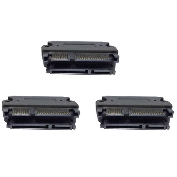 3X Adaptador Convertidor SATA 22P 7 + 15 Macho Una SATA 22Pin Hembra