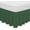 Hunter Green, variant on Wrap Around Elastic Eyelet Bed Skirt Dust Ruffle (White, Twin/Full-18 Inch Drop)