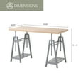 thumbnail image 4 of Kyndall Laine Select Model KYLN22 Variable Height Desk with Metal Base, 4 of 6