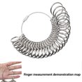 thumbnail image 4 of Juego de medidores de anillos de metal Anillo de medición de dedos con mandril de anillos yeacher Anillo de medición de dedo, 4 of 5