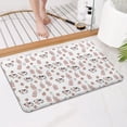 thumbnail image 4 of White Cow Milk Strawberry Pattern Bathroom Rugs Mat,Non Slip Microfiber Bathroom Rug,Rubber Backing,Soft Bathroom Mats for Bathroom Floor,Tub and Shower,17x27in(43x68cm), 4 of 5