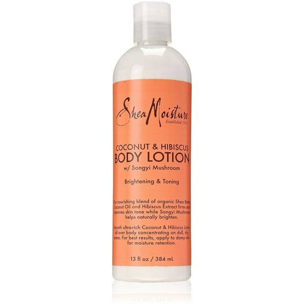 Shea Moisture Coconut & Hibiscus Body Lotion 13 oz (Pack of 2