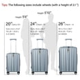 thumbnail image 4 of Maleta rígida de policarbonato Suitcase Hanke Carry On de 20 pulgadas, color gris, 4 of 9