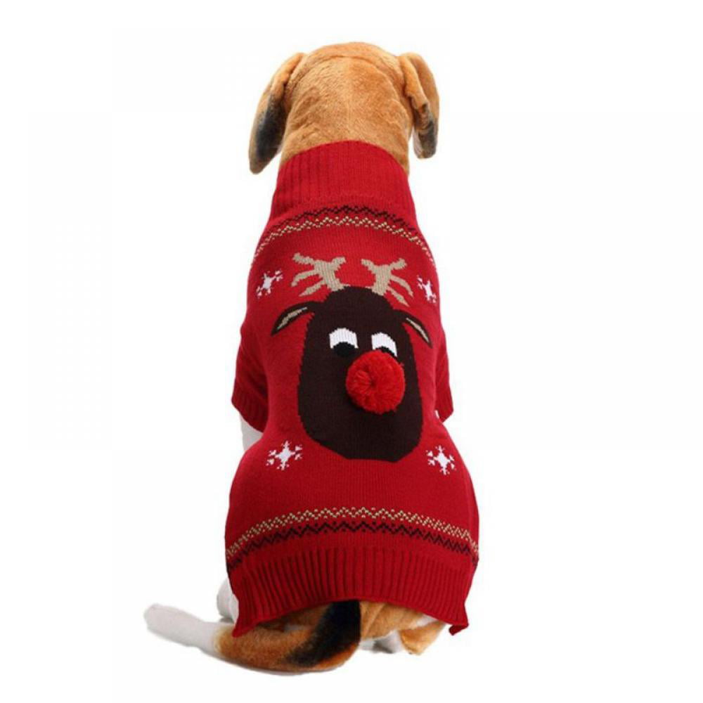 Doggie Design Red Rudolph Holiday Christmas Dog Pet Holiday Sweater 