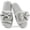 Gray, variant on CHICVOMEY Women's Bow Slippers Open-Toe Memory Foam Fuzzy House Slippers Non-slip Indoor House Shoes