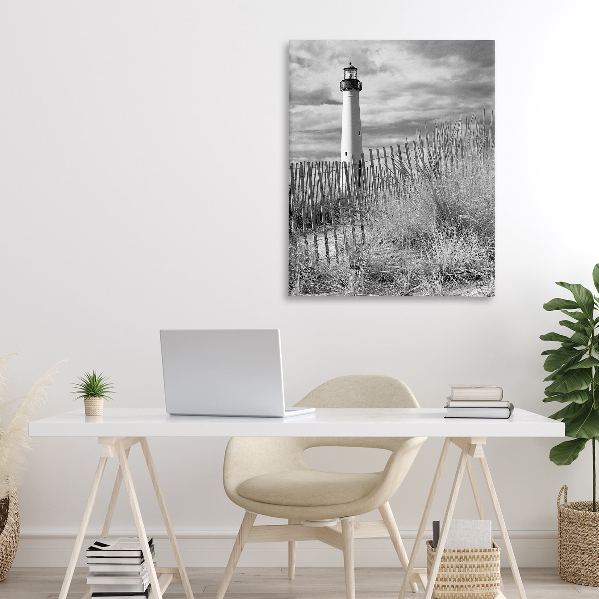 Stupell Industries Cape May Lighthouse View Canvas Wall Art, design by MJ Photography