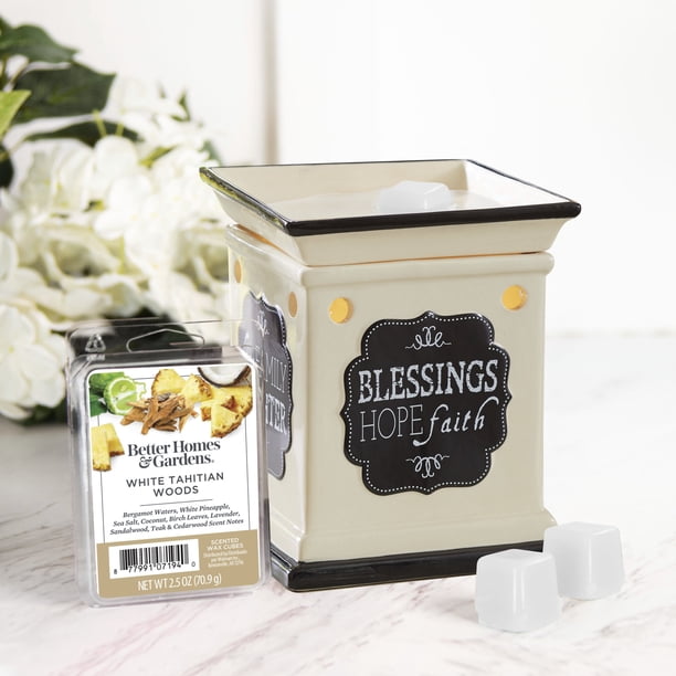 Better Homes & Gardens White Tahitian Woods Scented Wax Melts, 2.5