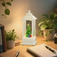 thumbnail image 4 of Christmas Snow Globe Decoration, Glitter Snow Globe Lantern, Battery Powered Lighted Decor for Home, Tabletop, 4 of 6