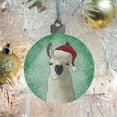 thumbnail image 6 of Fa La La La Llama Christmas Santa Hat Acrylic Christmas Tree Holiday Ornament, 6 of 7