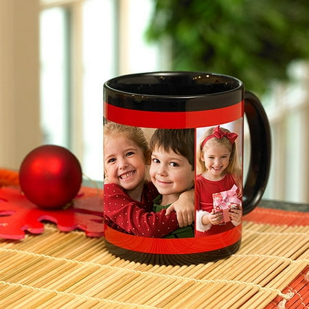 Black Collage Mug 11 oz