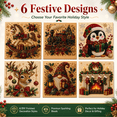 thumbnail image 4 of 20 x 20 cm Christmas Indoor DIY Decor Kit, ABS Holiday Ornament Craft Set for Shelf, Mantel & Room Display, Seasonal Gift for Pearl Art & Craft Lovers, 4 of 9
