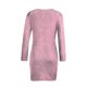 thumbnail image 3 of Vestido de Fiesta de Club Nocturno de Manga Larga Con Cuello en V Profundo Para Mujer Odeerbi ODB116607, 3 of 5