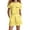 Yellow*, variant on OSOLU Children Girls Outfits Letter Print Casual Loose Short Sleeve Crew Neck T-Shirts and Shorts with Pockets Suit Everyday Wear Vacation Holiday Clothing Sets