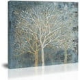 thumbnail image 1 of Arte de la pared Decoración de árbol azul blanco pintura abstracta moderna en lienzo impresiones imágenes ilustraciones decoración del hogar para cocina sala de estar comedor Ormromra CZJJ-ST105, 1 of 3