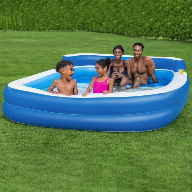 H2OGO! Inflatable Family Lounge Pool - Walmart.com