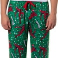 thumbnail image 4 of Marvel Deadpool Pajama Pants Men's Christmas Lights Seasons Greetings Lounge PJ Bottoms, 4 of 5