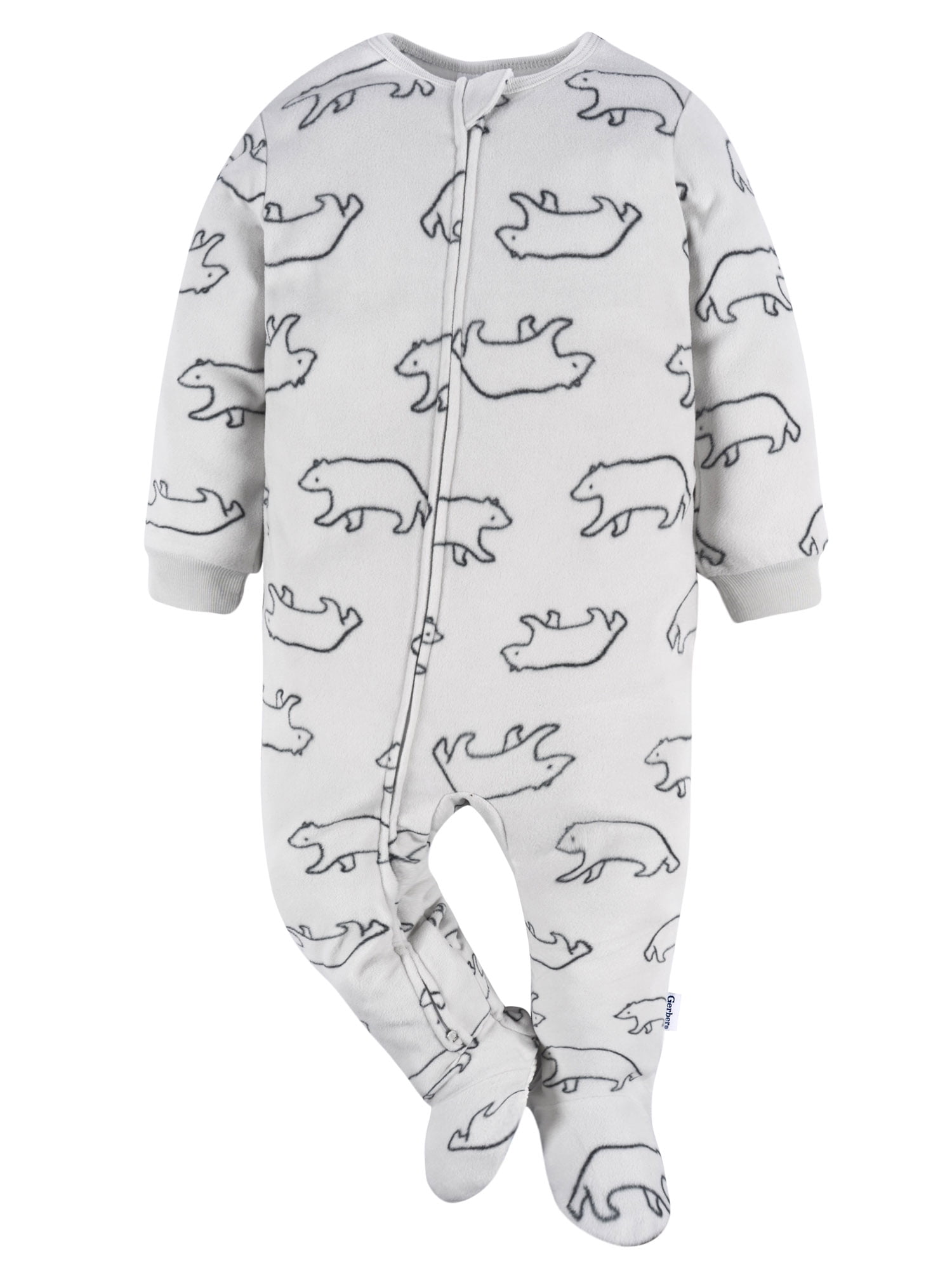 Gerber Baby and Toddler Neutral Microfleece Blanket Sleeper Pajamas, 3-Pack, Sizes 0/3M-5T