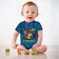 thumbnail image 3 of Geometry Dash Baby Boy Girl Short Sleeve Romper Clothing Set Print Cartoon Baby Summer One Piece Jumpsuit, 3 of 8