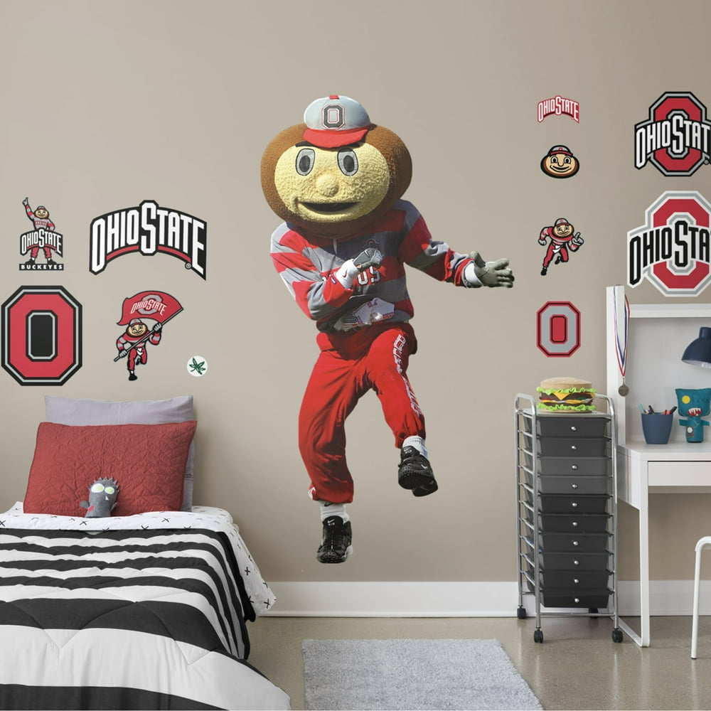 Fathead Ohio State Buckeyes Brutus Buckeye Mascot LifeSize