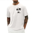 thumbnail image 2 of ShiShine Men's Graphic T-Shirt Casual Short Sleeve Crew Neck Summer Beach Tee Lightweight Breathable Top for Vacation Daily Wear, 2 of 5