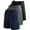 56# 3Pack:Black+Gray+Navy Blue, variant on NELEUS Mens 7" Workout Running Shorts Athletic Shorts Lightweight with Pockets,Black+Gray+White,US Size 3XL