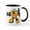 White/Black Inside, variant on CafePress - Bumblebee Mugs - 11 oz Ceramic Mug - Novelty Coffee Tea Cup