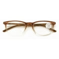 thumbnail image 2 of Lightweight Progressive Clear Bifocal Reading glasses - No Line or Bubble - Zero Power on Top Reader Translucent Slim Unisex CR04 +4.00, 2 of 4