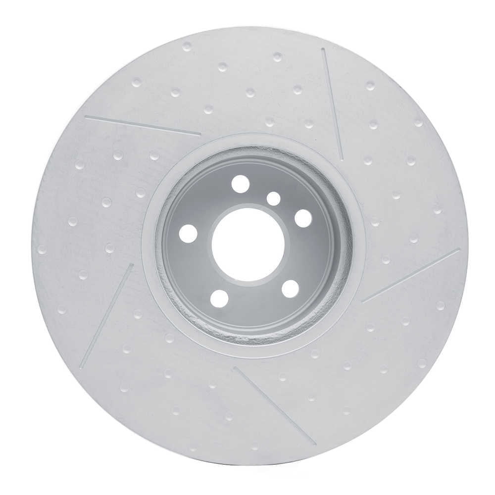 Dynamic Friction Company 940-31132D DFC Hi-carbon Alloy Geomet Coated Rotor - Dimpled And Slotted