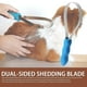 thumbnail image 5 of Dual-sided Shedding Blade Dual-sided Deshedding Blade Pet Grooming Tool With Metal Fine & Coarse Teeth For Dogs Horses Cats Shedding & Loose, 5 of 5