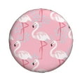 thumbnail image 2 of Bingfone Pink Flamingo Spare Tire Cover Weatherproof Universal Wheel Protectors For Rv Camper Travel Trailer Suv Truck-17 Inch, 2 of 9