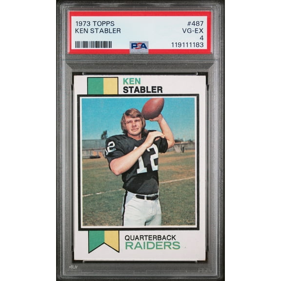 1973 Topps Ken Stabler #487 PSA 4