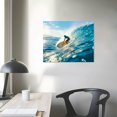 thumbnail image 4 of Orinice Surfing Surfer Ocean Big Wave Photo Photograph Summer Beach Surfboard Cool Wall Decor Art Print   20x16in, 4 of 6