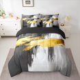 thumbnail image 2 of Homewish Vintage Aesthetic Twin Bedding Sets 7-Piece for Teens Boys Girls,Abstract Artwork Bedding Comforter Set Microfiber,Black Golden Grey Breathable Sheet Sets,Luxury Bedroom Decor,Reversible, 2 of 8
