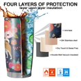 thumbnail image 7 of 20 Oz Shiba Inu and Flowers Coffee Tumbler Double Wall Insulated Stainless Steel Water Bottle | Metal Reusable Thermoses Flask with Cup Cap | Leak & Sweat Proof with Anti-Dust Lid, 7 of 7