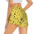thumbnail image 2 of Uemuo Blue Spots Pattern Women's Athletic Shorts High Waisted Running Shorts with Liner Pockets Gym Elastic Workout Shorts-X-Large, 2 of 9