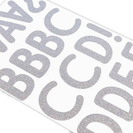 UPC: 0195158476774 | 2.25  Silver Glitter Alphabet Stickers by Recollections™