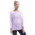 thumbnail image 2 of DPOIS Women's Casual Long Sleeve Mesh Blouse Performance Shirts Top, 2 of 7